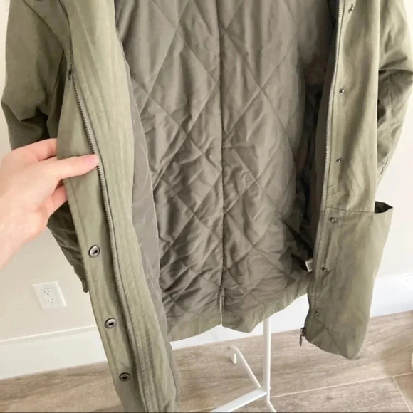 WILLOW AND CLAY Anorak Hooded Parka Jacket With Blue Fur Trim - Picture 6 of 7